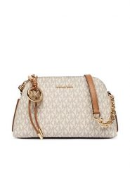 MICHAEL Michael Kors Torebka Freddie 32T6GX4C1B Kremowy. Białe listonoszki damskie MICHAEL Michael Kors, bez wzorów, ze skóry, bez dodatków. Za 1,019.00 zł.