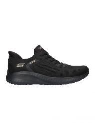 Buty do chodzenia damskie Skechers Bob Squad. Czarne obuwie trekkingowe damskie Skechers, z gumy, bez zapięcia. Za 442.00 zł.