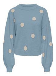 ONLY Sweter w kolorze błękitnym rozmiar: M. Niebieskie swetry klasyczne damskie Only, m, bez kołnierzyka. Za 100.45 zł.