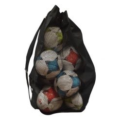 Torba na 12 do 15 piłek Sporti. Czarne torby sportowe SPORTIFRANCE, bez wzorów, z nylonu. Za 121.50 zł.