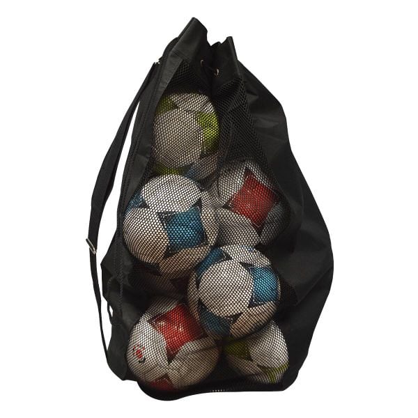 Torba na 12 do 15 piłek Sporti. Czarne torby sportowe SPORTIFRANCE, bez wzorów, z nylonu. Za 121.50 zł.
