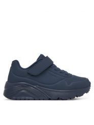 Skechers Sneakersy Vendox 403695L/DKNV Granatowy. Niebieskie buty sportowe dziewczęce Skechers, ze skóry, bez zapięcia. Za 229.99 zł.