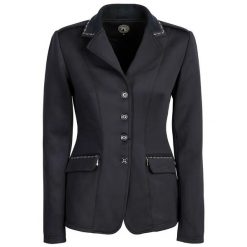 Damska kurtka konkursowa Harry's Horse Pirouette. Niebieskie kurtki damskie HARRYS HORSE, s, bez wzorów, z materiału, bez kaptura. Za 374.50 zł.