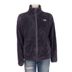 Second life - Kurtka polarowa dla kobiet w kolorze TNF Purple - Jak nowy. Fioletowe kurtki damskie The North Face, bez wzorów, z polaru, bez kaptura. Za 211.46 zł.