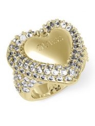 Guess Pierścionek JUBR05 019JW Złoty. Żółte pierścionki damskie Guess, metalowe. Za 169.99 zł.