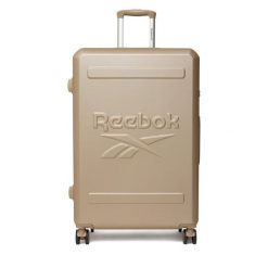 Walizka duża Reebok. Brązowe walizki Reebok, bez wzorów, duże. Za 349.99 zł.