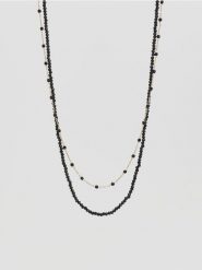 Zestaw naszyjników - czarny. Czarne naszyjniki damskie Reserved. Za 59.99 zł.