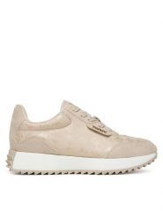 DKNY Sneakersy Naples K3522140 Beżowy. Brązowe obuwie sportowe damskie DKNY, z materiału, bez zapięcia. Za 429.99 zł.