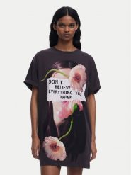 Desigual Sukienka codzienna Berlin 25SWVK20 Szary Regular Fit. Szare sukienki damskie Desigual, bez wzorów, z bawełny, bez ramiączek. Za 219.99 zł.