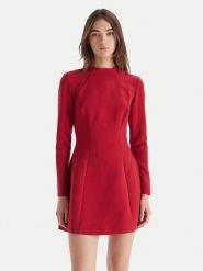 Bardot Sukienka koktajlowa Delphi 59527DB Czerwony Regular Fit. Czerwone sukienki damskie Bardot, bez wzorów, z syntetyku, wizytowe, bez ramiączek. Za 639.99 zł.