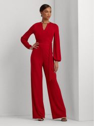 LAUREN RALPH LAUREN Kombinezon 200918879001 Czerwony Regular Fit. Czerwone sukienki damskie Lauren Ralph Lauren, bez wzorów, z syntetyku, bez ramiączek. Za 1,119.00 zł.