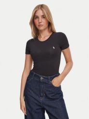 Polo Ralph Lauren Body 4P0785 Czarny Slim Fit. Czarne body i gorsety Polo Ralph Lauren, bez wzorów, z bawełny. Za 469.99 zł.