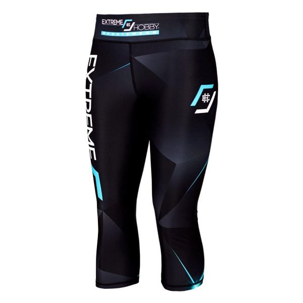 Legginsy sportowe damskie EXTREME HOBBY MT SPORT 3/4. Niebieskie legginsy damskie EXTREME HOBBY, s, bez wzorów, z elastanu, na fitness i siłownię. Za 179.00 zł.
