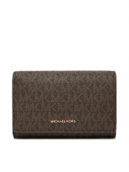 MICHAEL Michael Kors Portfel 32T5GJ6D9B Brązowy. Brązowe portfele damskie MICHAEL Michael Kors, bez wzorów, ze skóry. Za 429.99 zł.