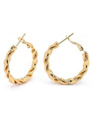 MOODE Kolczyki-kreole "Esmeralda" rozmiar: onesize. Żółte kolczyki damskie MOODE, ze stali. Za 88.64 zł.