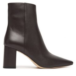 Botki MICHAEL Michael Kors. Brązowe botki damskie MICHAEL Michael Kors, bez obcasa, na słupku, bez zapięcia. Za 899.99 zł.
