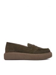 Lasocki Półbuty CEO-WI23-CRICKIT-06 Khaki. Brązowe półbuty damskie Lasocki, bez wzorów, ze skóry, bez obcasa, na płaskiej podeszwie, bez zapięcia. Za 229.99 zł.