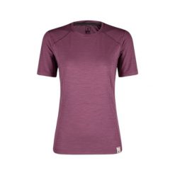 Koszulka damska Montura Merino Mix. Fioletowe bluzki damskie MONTURA, bez wzorów, casualowe, bez kołnierzyka, bez ramiączek. W wyprzedaży za 253.50 zł.