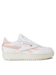 Reebok Sneakersy Club C Double IE1608 Biały. Białe obuwie sportowe damskie Reebok, ze skóry, bez zapięcia. Za 279.99 zł.