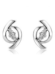 Revoni Złote kolczyki-wkrętki z diamentami rozmiar: onesize. Szare kolczyki damskie Revoni, z diamentem, złote. Za 874.39 zł.