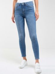 BIG STAR Dżinsy "Melinda" - Slim fit - w kolorze niebieskim rozmiar: W27/L30. Niebieskie jeansy damskie Big Star, z podwyższonym stanem. Za 105.38 zł.