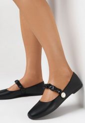 Czarne Balerinki Kasseis. Czarne balerinki damskie Born2be, z aplikacjami. Za 39.99 zł.