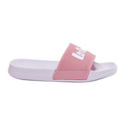 Klapki Damskie Lee Cooper LCW-25-07-3520L Jasnoróżowe. Czerwone klapki damskie bez wzorów, z gumy, bez obcasa, bez zapięcia. Za 131.88 zł.