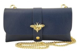 Listonoszka skórzana BARBERINI'S granatowa 958-41. Niebieskie shopper bag Barberinis, bez wzorów, ze skóry, bez dodatków. Za 115.99 zł.