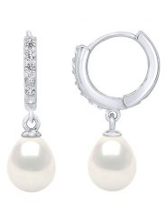 Pearl Addict Srebrne kolczyki-kreole z perłami rozmiar: onesize. Białe kolczyki damskie Pearl Addict, z cyrkonią, srebrne. Za 325.03 zł.