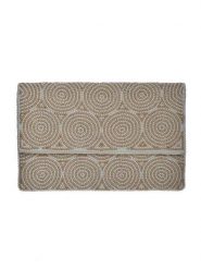 BLE Kopertówka w kolorze biało-beżowym - 24 x 15 x 3 cm rozmiar: onesize. Białe torebki wieczorowe damskie BLE, bez wzorów, z bawełny, bez dodatków. Za 79.95 zł.