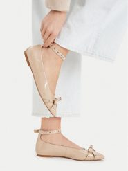 MEXX Baleriny EO-WS1288-03 Beżowy. Brązowe balerinki damskie Mexx, bez wzorów. Za 299.99 zł.