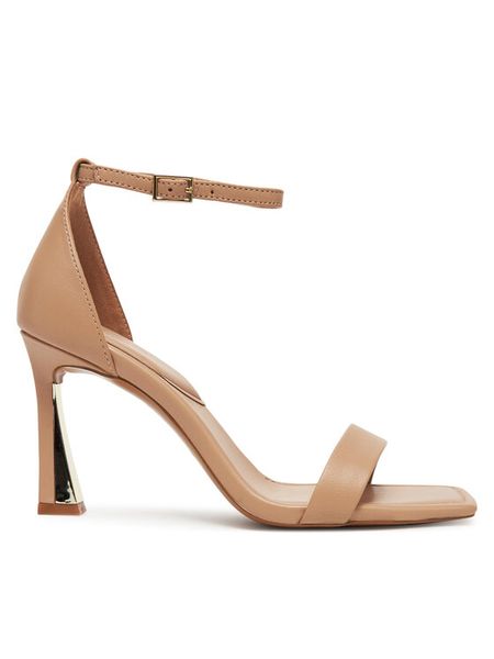 Aldo Sandały Rosali 13728095 Beżowy. Brązowe sandały damskie ALDO, bez wzorów, ze skóry, bez obcasa, na szpilce, bez zapięcia. Za 499.99 zł.