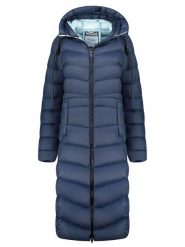 Geographical Norway Płaszcz pikowany "Berangere" w kolorze granatowym rozmiar: XL. Niebieskie płaszcze damskie Geographical Norway, xl, bez wzorów, bez kaptura. Za 281.10 zł.