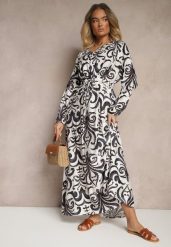 Czarna Sukienka z Wiskozą o Rozkloszowanym Kroju w Abstrakcyjny Print Ridirinda. Czarne sukienki damskie Renee, bez wzorów, z wiskozy, eleganckie, bez ramiączek. W wyprzedaży za 107.99 zł.