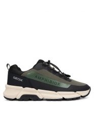 Geox Sneakersy J Flexyper Plus Boy B Abx J46LCC 0FU50 C0498 S Zielony ciemny. Zielone buty sportowe chłopięce Geox, z materiału, bez zapięcia. Za 389.99 zł.