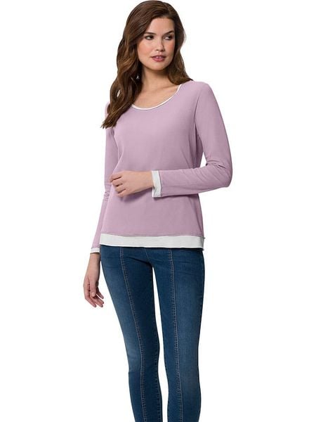 Heine Koszulka w kolorze jasnoróżowym rozmiar: 42. Różowe koszulki damskie Heine, bez wzorów, bez kołnierzyka, bez ramiączek. Za 56.79 zł.