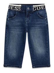 Guess Jeansy N6BA09 D2196 Niebieski Oversize. Niebieskie jeansy chłopięce Guess, z bawełny. Za 234.99 zł.