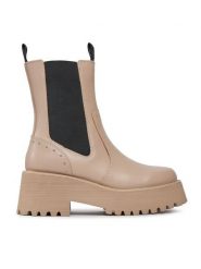 Liu Jo Sztyblety Flair 06 SF3019 PX241 Beżowy. Brązowe botki damskie Liu Jo, ze skóry, bez obcasa, na płaskiej podeszwie, bez zapięcia. Za 1,249.00 zł.