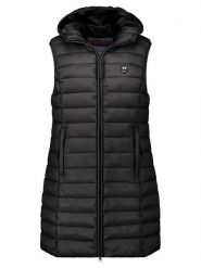 ANAPURNA Kamizelka pikowana "Vakitalana Long" w kolorze czarnym rozmiar: XL. Czarne kamizelki damskie ANAPURNA, xl, bez wzorów, bez kaptura. Za 147.91 zł.