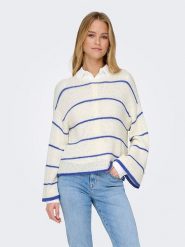 ONLY Sweter w kolorze białym rozmiar: XL. Białe swetry klasyczne damskie Only, xl, bez kołnierzyka. Za 79.03 zł.