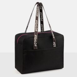 Torba jeździecka Galop Wear Shopper dla koniary. Czarne torby na laptopa GALOP WEAR, bez wzorów, z poliesteru. Za 99.00 zł.