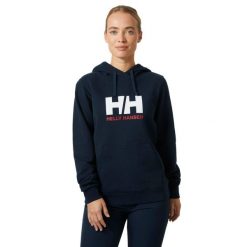 Bluza Damska Helly Hansen Logo 2.0. Niebieskie bluzy damskie Helly Hansen, xs, bez wzorów, z bawełny, z kapturem. Za 312.90 zł.