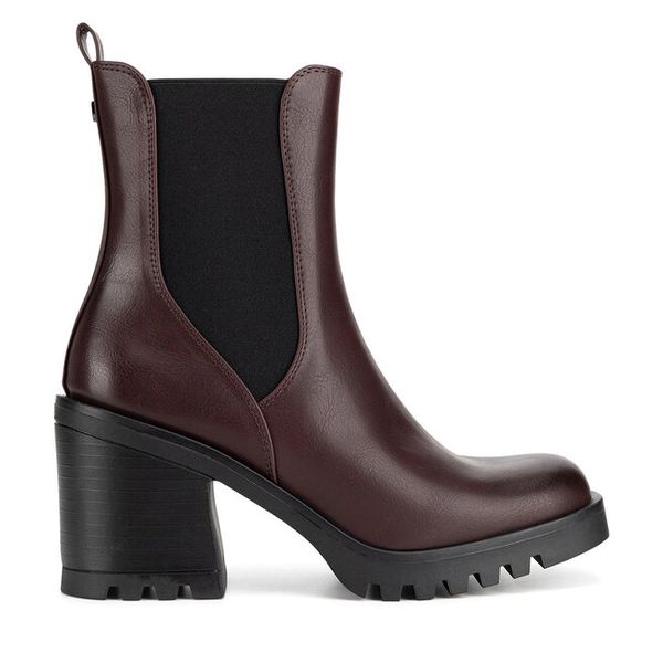 Sztyblety Jenny Fairy. Czerwone botki damskie Jenny Fairy, bez obcasa, na słupku, bez zapięcia. Za 179.99 zł.