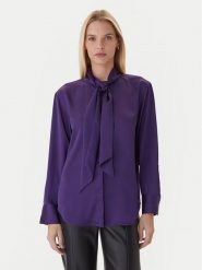 Calvin Klein Bluzka LV044D125G Fioletowy Regular Fit. Fioletowe bluzki damskie Calvin Klein, m, bez wzorów, z syntetyku, bez kołnierzyka, bez ramiączek. Za 469.99 zł.