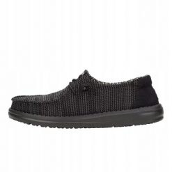 HEYDUDE Damskie Mokasyny Wendy Stretch Sox. Czarne mokasyny damskie Hey dude, z materiału, bez obcasa. Za 259.00 zł.