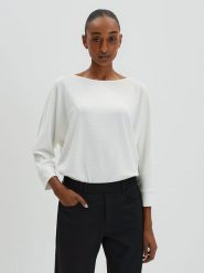 Someday. Bluzka w kolorze białym rozmiar: 38. Białe bluzki damskie someday., bez wzorów, bez kołnierzyka, bez ramiączek. Za 143.99 zł.