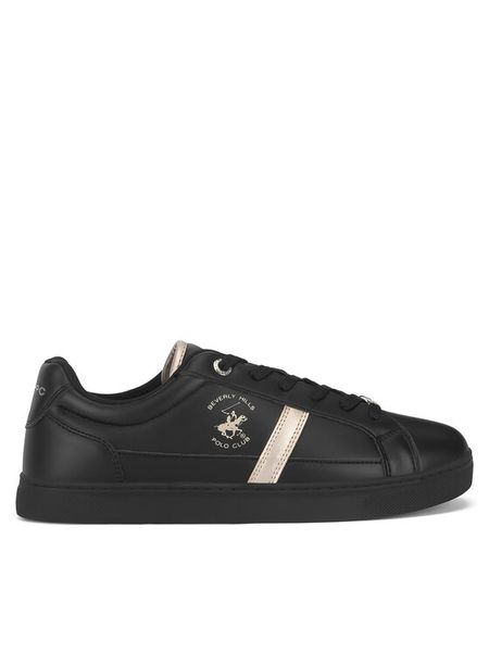 Beverly Hills Polo Club Sneakersy BHPC053W Czarny. Czarne obuwie sportowe damskie Beverly Hills Polo Club, ze skóry, bez zapięcia. Za 179.99 zł.