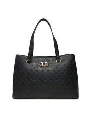 Guess Torebka Salinge Travel TWDP96 24024 Czarny. Czarne shopper bag Guess, z aplikacjami, ze skóry, bez dodatków. Za 649.99 zł.