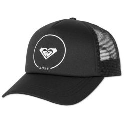 Czapka z daszkiem damska Roxy Truckin. Czarne czapki z daszkiem damskie Roxy, bez wzorów, z poliesteru. Za 71.00 zł.