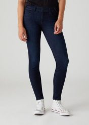 WRANGLER SKINNY DAMSKIE SPODNIE JEANSOWE TAINTED BLUE W28KSZ21H 112128333. Niebieskie rurki damskie Wrangler, bez wzorów, z jeansu. Za 199.99 zł.